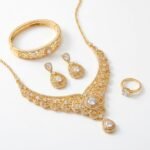 Gold Plated Bridal Jewelry Set - Image 7
