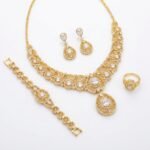Gold Plated Bridal Jewelry Set - Image 8