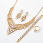 Gold Plated Bridal Jewelry Set - Image 6