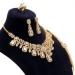 Gold Plated Bridal Jewelry Set - Image 4
