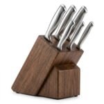 Stainless Steel Kitchen Knife Set with Wooden Block - Image 6