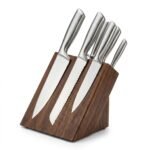 Stainless Steel Kitchen Knife Set with Wooden Block - Image 5