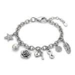 925 Sterling Silver Leira Charm Bracelet